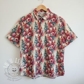 Viscose lin Viola design C digital print