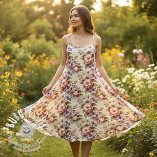 Viscose lin Casia design C digital print