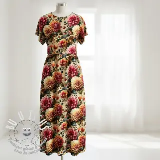Viscose lin Rosalie design A digital print