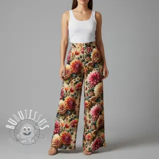 Viscose lin Rosalie design A digital print