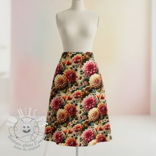 Viscose lin Rosalie design A digital print