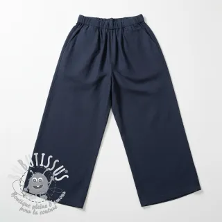 Viscose lin PREMIUM navy blue