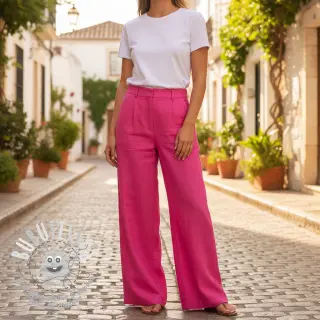 Viscose lin PREMIUM fuchsia