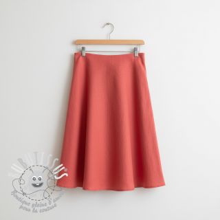 Viscose lin PREMIUM dark coral