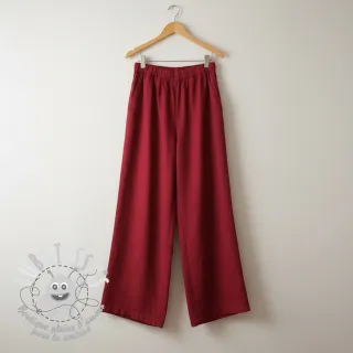 Viscose lin PREMIUM dark red