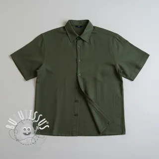 Viscose lin PREMIUM army