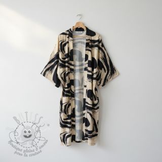 Viscose lin Swirls design B