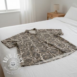 Viscose lin Lizzy flowy grey