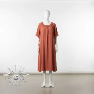 Viscose lin CRINCLE clay