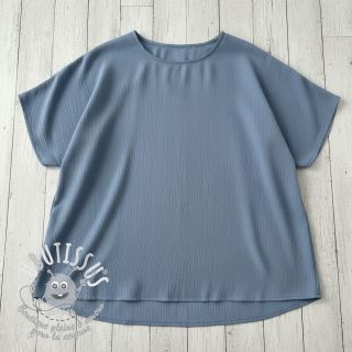 Viscose lin CRINCLE blue shadow