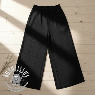 Viscose lin CRINCLE black
