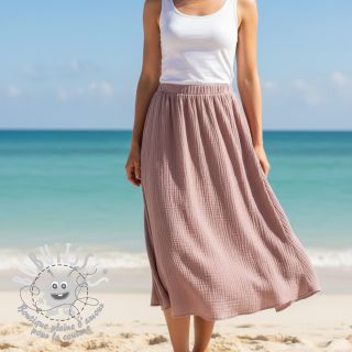 Viscose lin CRINCLE old blush