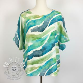 Viscose SATIN Chloe blue digital print