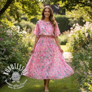 Viscose SATIN Abstract digital print