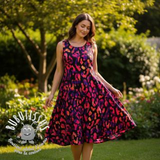 Viscose RADIANCE Animal skin black digital print