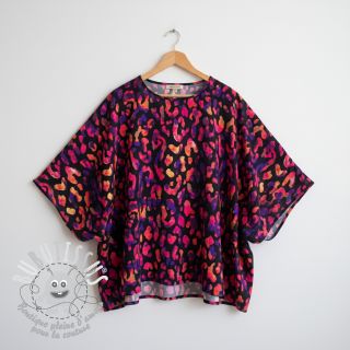 Viscose RADIANCE Animal skin black digital print