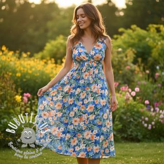 Viscose RADIANCE Flower Jane digital print
