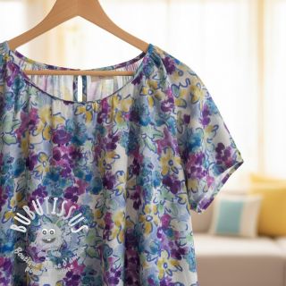 Viscose RADIANCE Flower Horas digital print