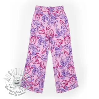 Viscose RADIANCE Anabella leaves pink digital print