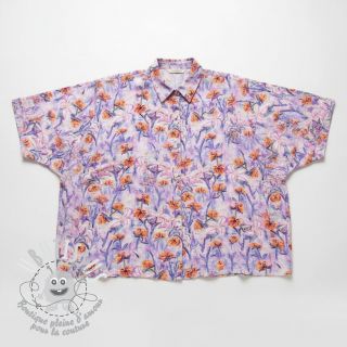 Viscose RADIANCE Dried flower digital print