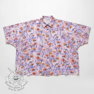 Viscose RADIANCE Dried flower digital print