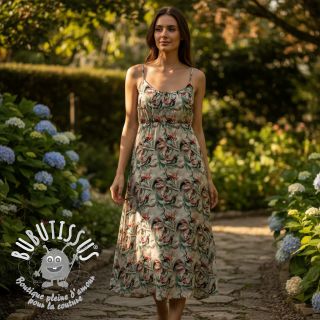 Viscose RAYON POPLIN Diverse graphics design E digital print