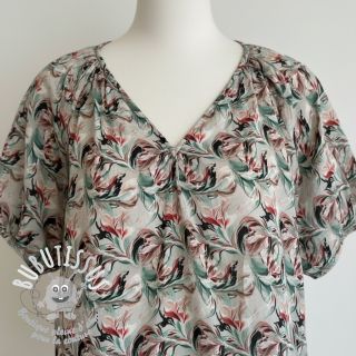 Viscose RAYON POPLIN Diverse graphics design E digital print