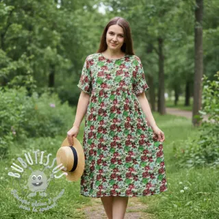 Viscose RAYON POPLIN Knitted design E digital print