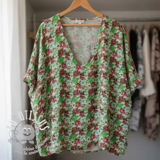 Viscose RAYON POPLIN Knitted design E digital print