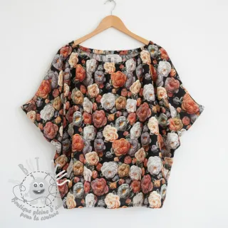 Viscose RAYON POPLIN Knitted design F digital print