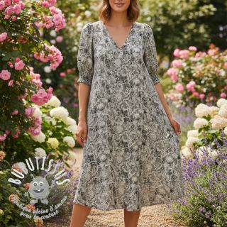 Viscose RAYON POPLIN Pattern design F digital print