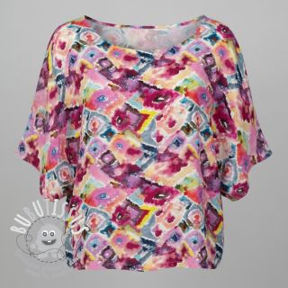 Viscose RAYON POPLIN Colorful Patterns design D digital print