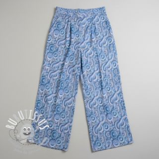 Jersey VISCOSE Unity blue digital print