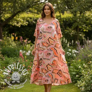 Viscose STRETCH Somer design B digital print