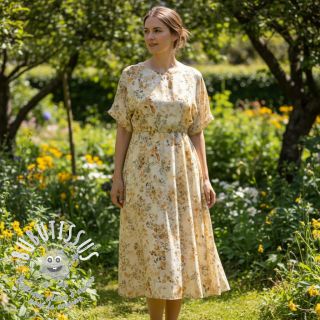 Viscose LUREX Fine leaves yellow