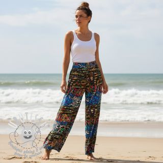 Viscose Dimulti blue digital print