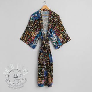 Viscose Dimulti blue digital print