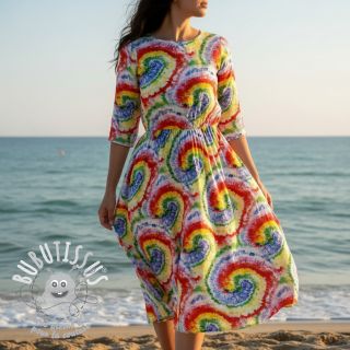 Viscose Retro fun design C digital print