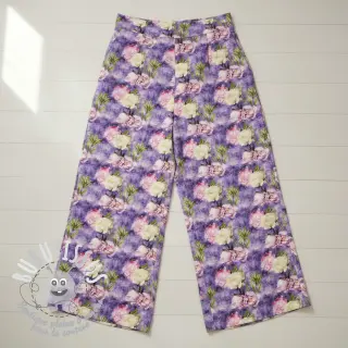 Viscose Artistic flowers design C digital print