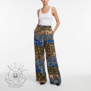 Viscose Dimulti dark blue digital print