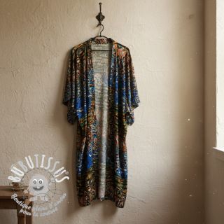 Viscose Dimulti dark blue digital print