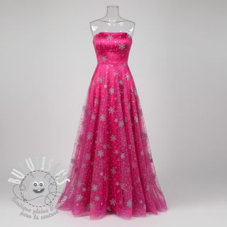 Tulle pour jupe tutu Crystal fuchsia