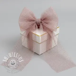 Tulle pour jupe tutu ROYAL SPARKLE old blush gold