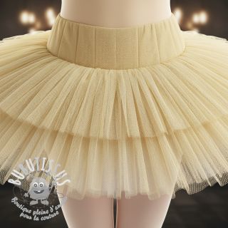 Tulle pour jupe tutu light yellow 160 cm