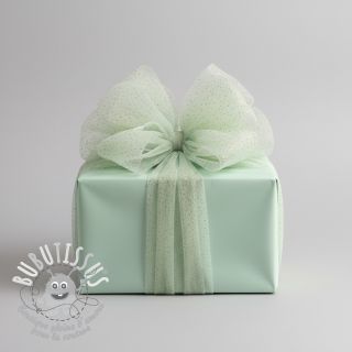 Tulle pour jupe tutu ROYAL SPARKLE mint gold