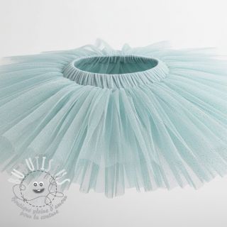 Tulle pour jupe tutu ROYAL SPARKLE light blue gold