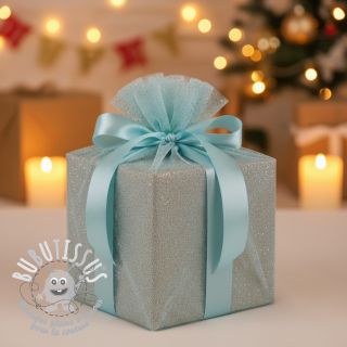 Tulle pour jupe tutu ROYAL SPARKLE light blue gold