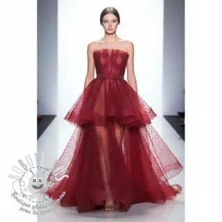 Tulle pour jupe tutu SPOT bordeaux