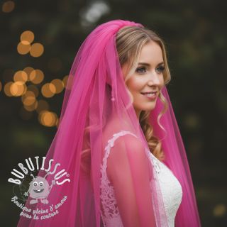 Tulle pour jupe tutu fuchsia 160 cm