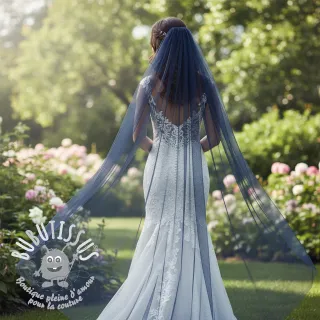 Tulle pour jupe navy 160 cm